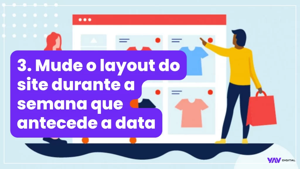 banner mude o layout do site durante a semana que a data acontece