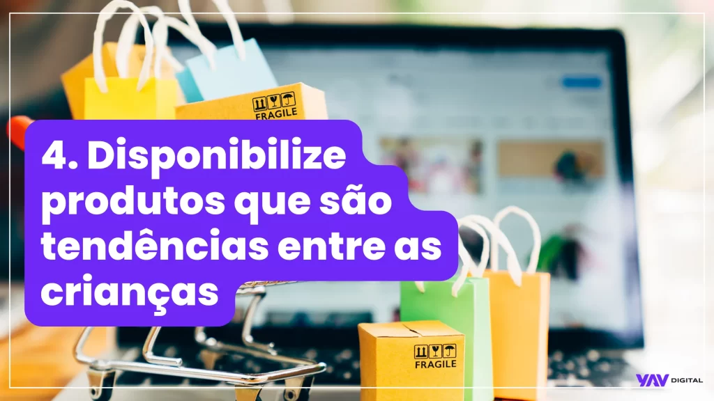 banner disponibilize produtos que são tendências 