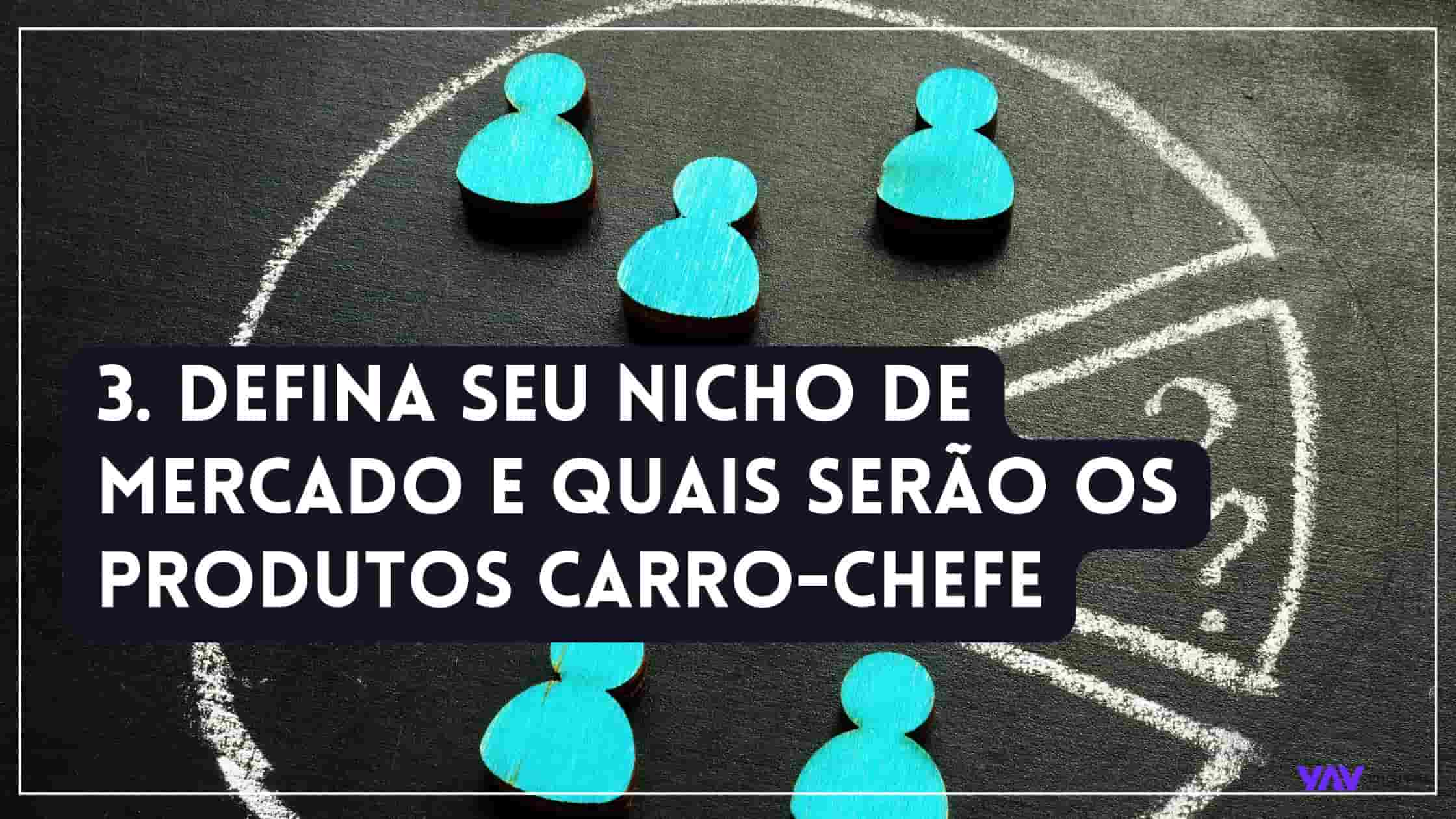 Defina seu nicho de mercado e quais serão os produtos carro-chefe