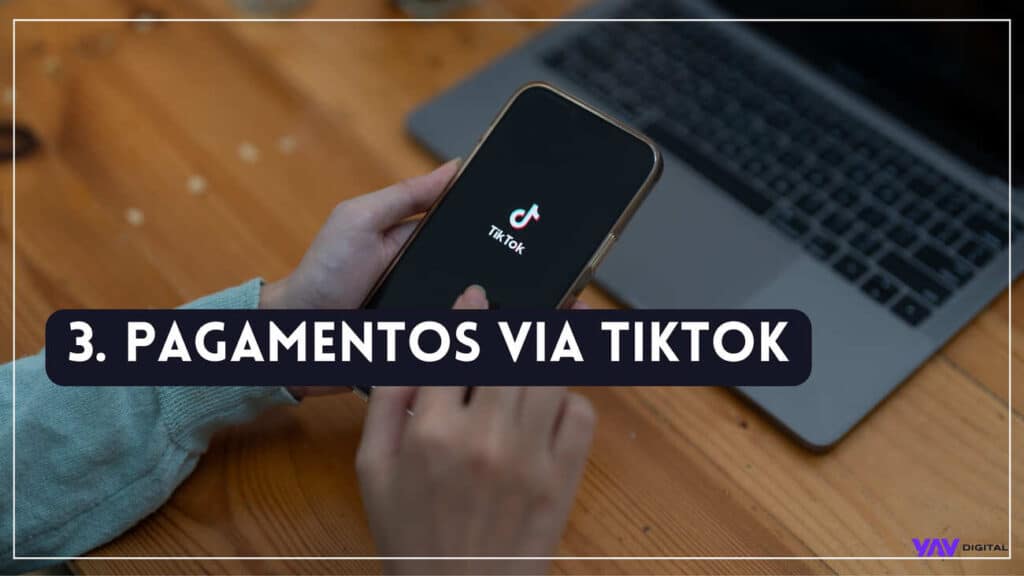 Pagamentos via tik tok