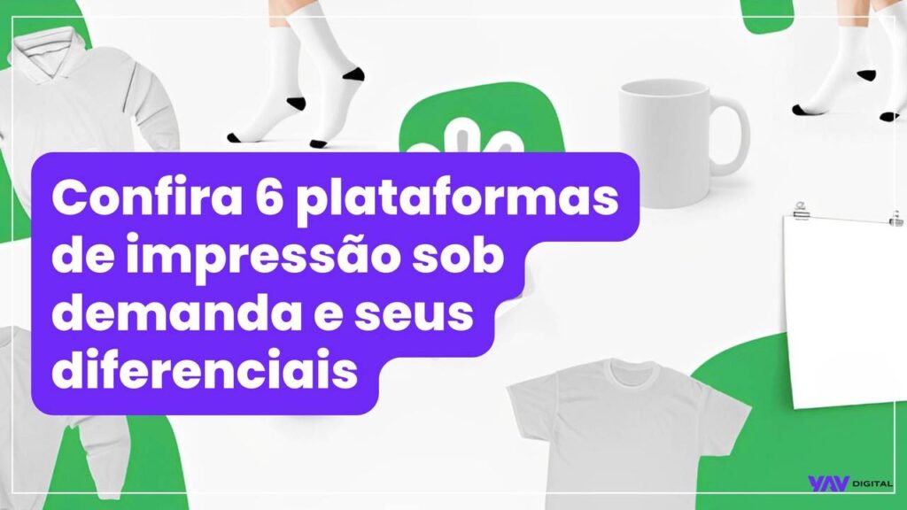 Imagem com desenhos de meias, canecas e camisetas